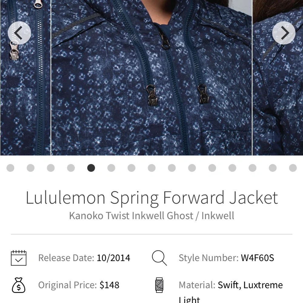 Lululemon Spring Forward Jacket Inkwell 4 - Picture 2 of 8